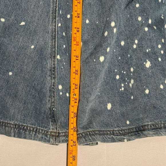 Oli & Hali Bleach Splatter Wide Leg Pleated Side Jeans - XL - EUC - Picture 14 of 16